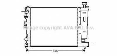 AVA QUALITY COOLING cn2077 -  Радиатор, охлаждение двигателя